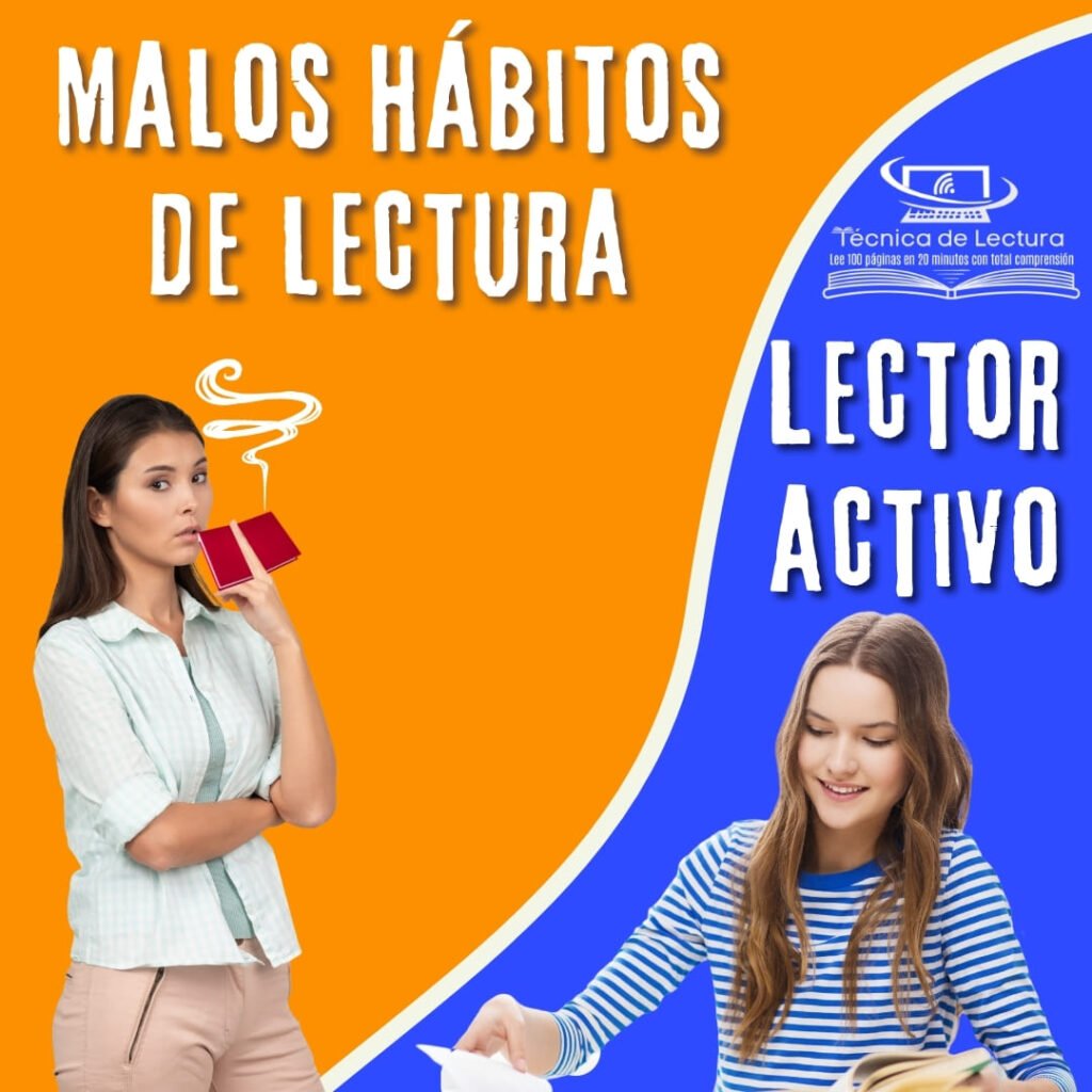 Malos hábitos de Lectura. Sé Lector Activi